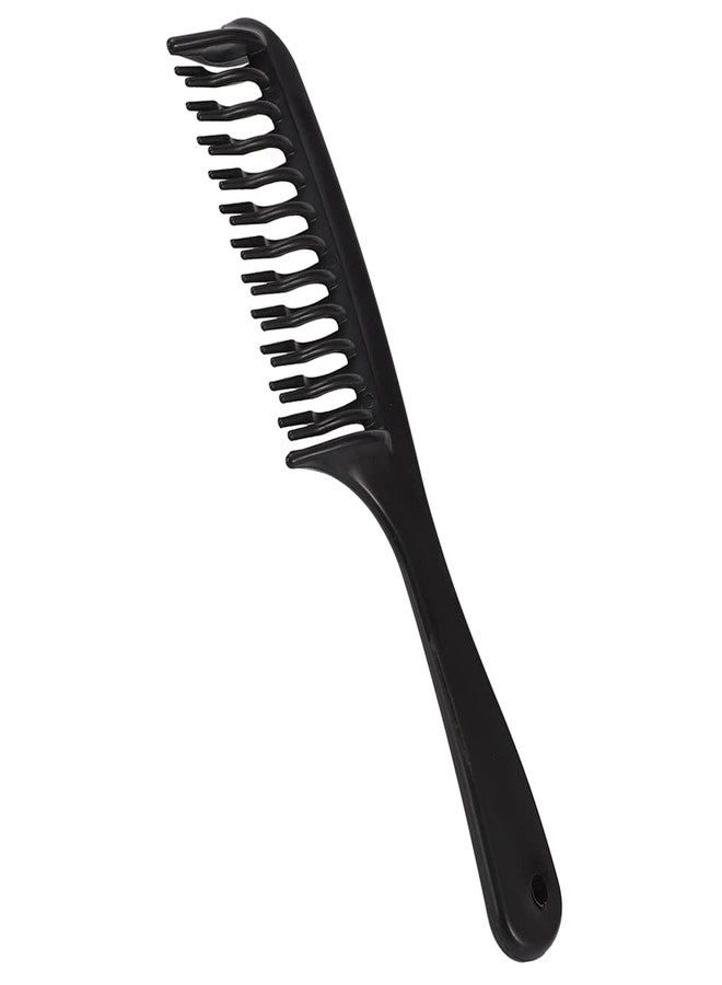 ACGarden 2X Black Double Tooth Detangler Hair Comb Shampoo Comb with Handle for Long Curly Wet Hair - Image 5